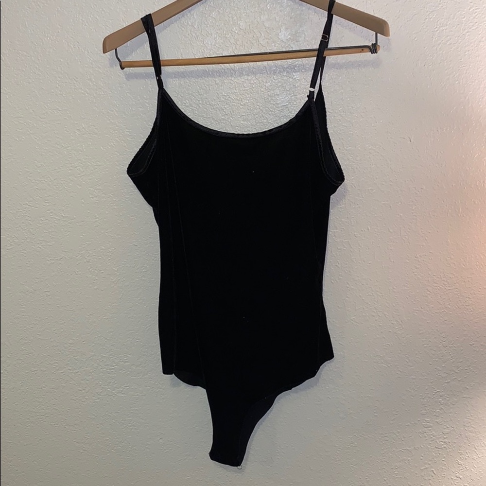 Black velvet onesie
